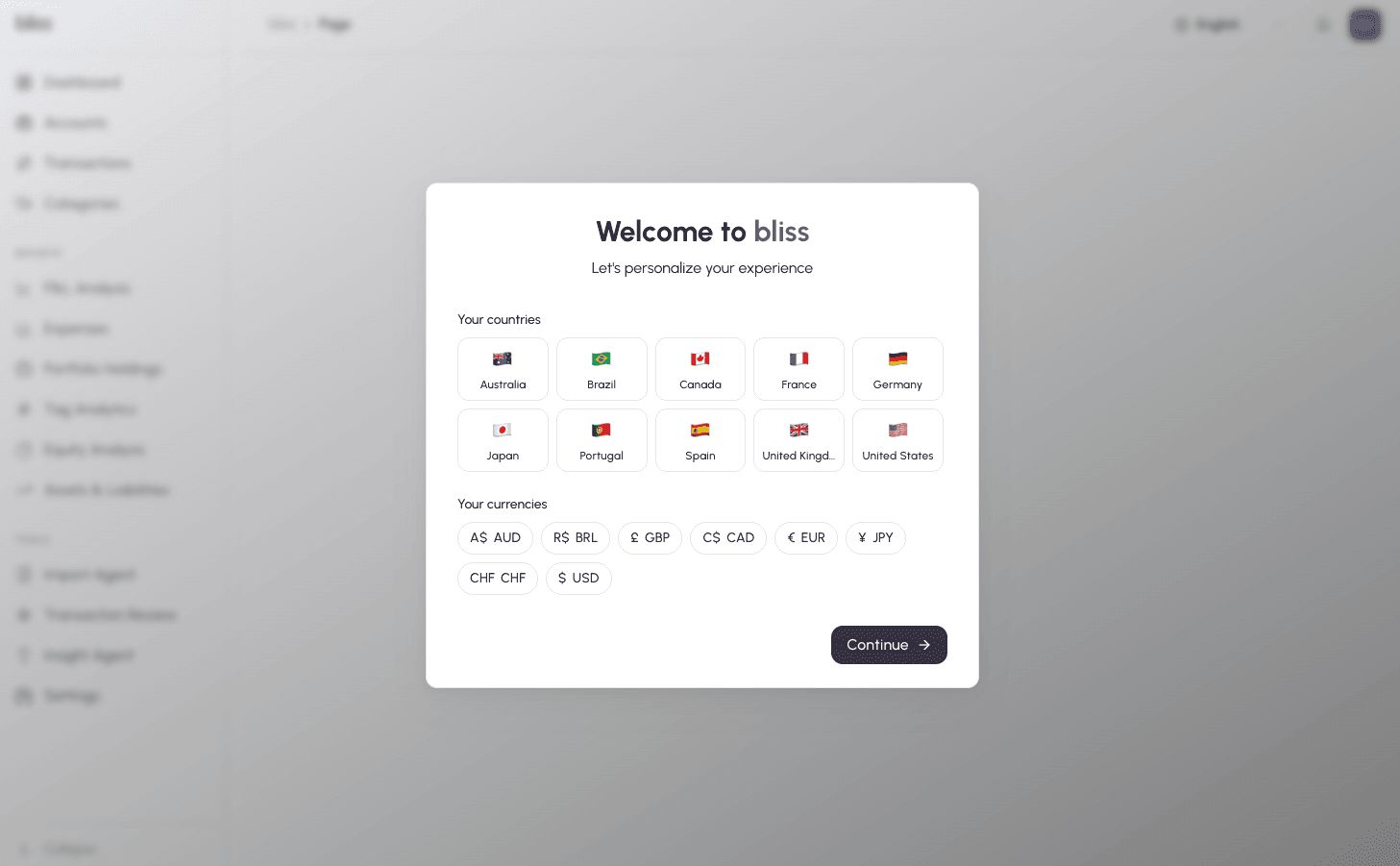Onboarding wizard